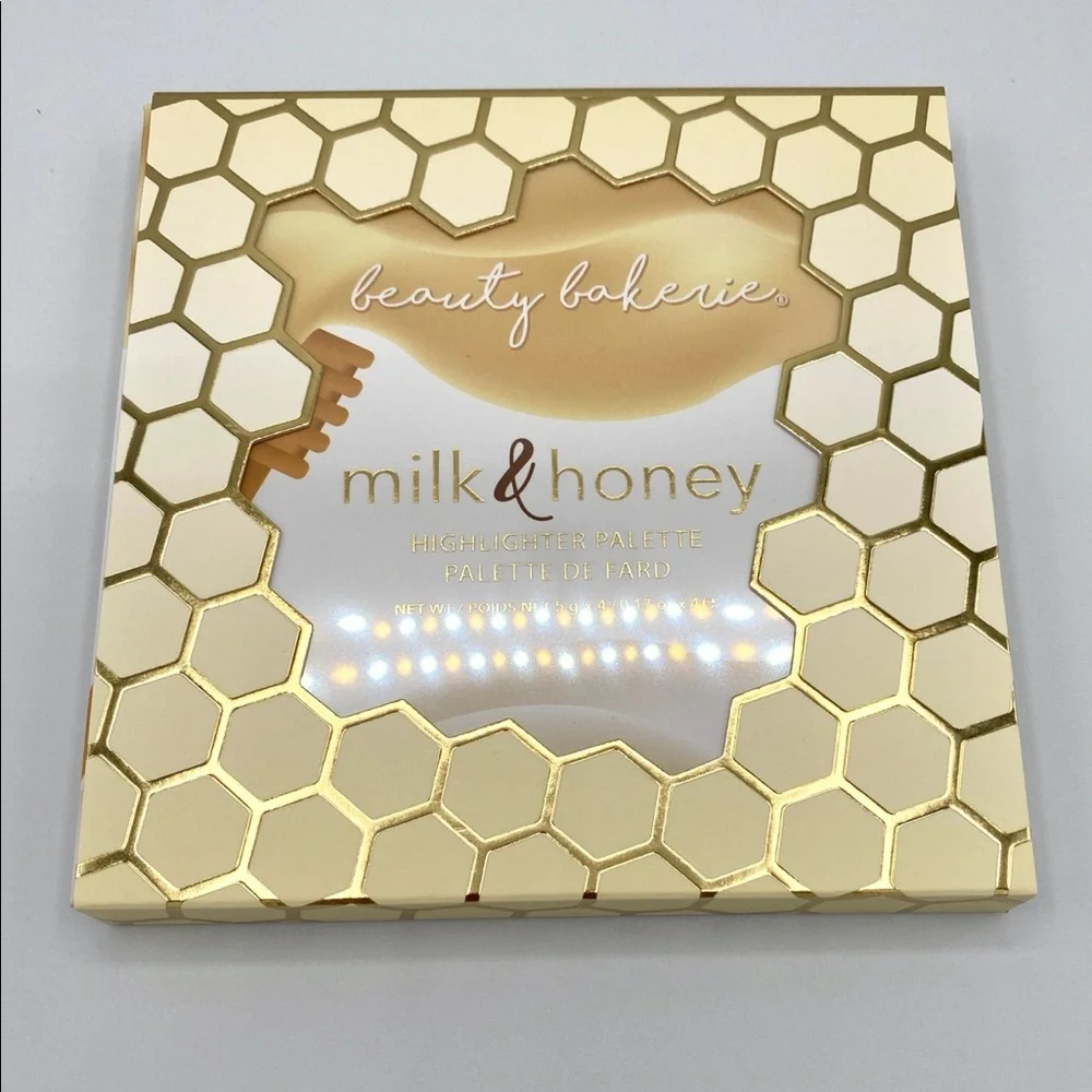 Beauty Bakerie Milk & Honey Highlighter Palette BNIB Glow Makeup Face Palette
